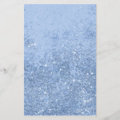 Modern Blue Glitzer Salon Price List Flyer (Hinten)