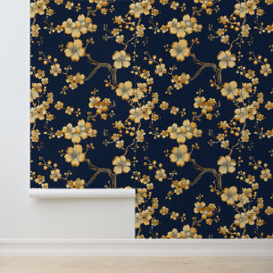 Modern Blue Gold Art Deco #4 Tapete