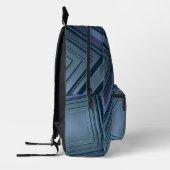 Modern Blue Gradient Kosmos Raum Galaxie Kinder Bedruckter Rucksack (Links)
