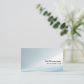 Modern Blue Gradient Visitenkarte (Stehend Vorderseite)