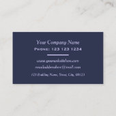 Modern Blue Gray Geometric Mosaic Muster Visitenkarte (Rückseite)