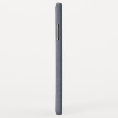 Modern Blue Gray Linen Case-Mate iPhone Hülle (Hinten/Rechts)