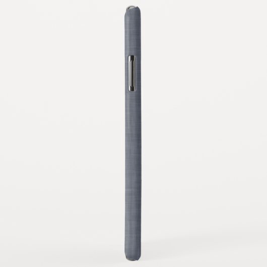 Modern Blue Gray Linen Case-Mate iPhone Hülle (Hinten/Rechts)
