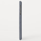 Modern Blue Gray Linen Case-Mate iPhone Hülle (Hinten/Links)