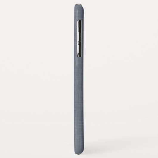 Modern Blue Gray Linen Case-Mate iPhone Hülle (Hinten/Links)