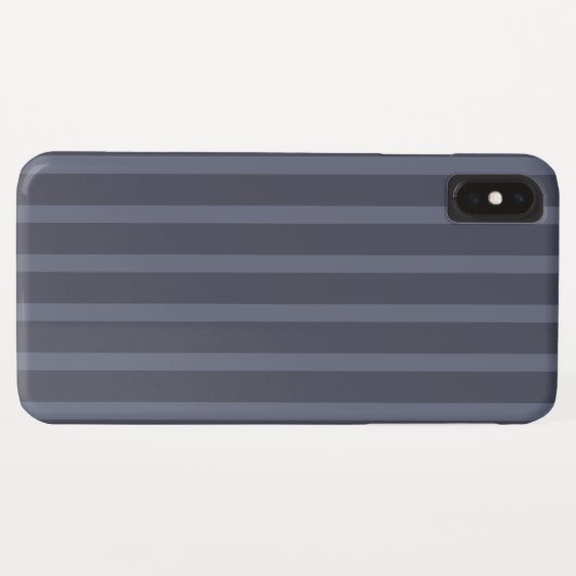 Modern Blue Gray Streifen Case-Mate iPhone Hülle (Rückseite (Horizontal))