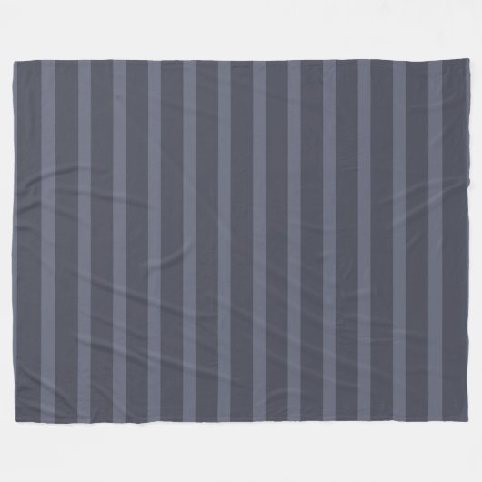 Modern Blue Gray Streifen Fleecedecke (Vorderseite (Horizontal))