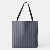 Modern Blue Gray Streifen Tasche (Vorderseite)