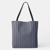 Modern Blue Gray Streifen Tasche (Rückseite)