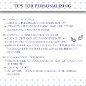 Modern Blue Gray Wedding Couple Initials Year Kissen