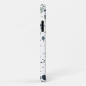 Modern Blue Green Terrazzo Marmormonogramm Case-Mate iPhone Hülle (Hinten/Rechts)