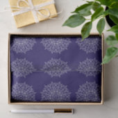 Modern Blue Indigo Mandala Boho Decoupage Geschenk Seidenpapier (Geschenk)