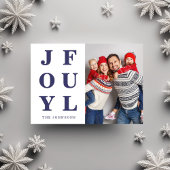 Modern Blue Joyce Foto Weihnachten