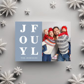 Modern Blue Joyce Foto Weihnachten