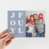 Modern Blue Joyce Foto Weihnachten