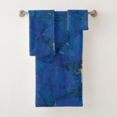 Modern Blue Lapsus Lazuli Badhandtuch Set (Insitu)
