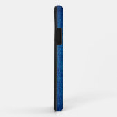 Modern Blue Leather Case-Mate iPhone Hülle (Hinten/Rechts)
