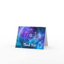 Modern Blue Lila Galaxy Bat Bar Mitzvah geflogen