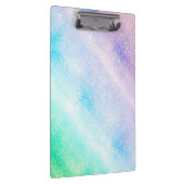 Modern Blue Lila Glitzer Ombre Glam Design Klemmbrett (Rechts)