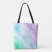 Modern Blue Lila Glitzer Ombre Glam Design Tasche (Rückseite)