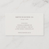 Modern Blue Lila Leafy Tropical Fauna Fern Logo Visitenkarte (Rückseite)