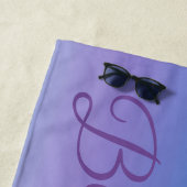 Modern Blue Lila Strandtuch (Beispiel)