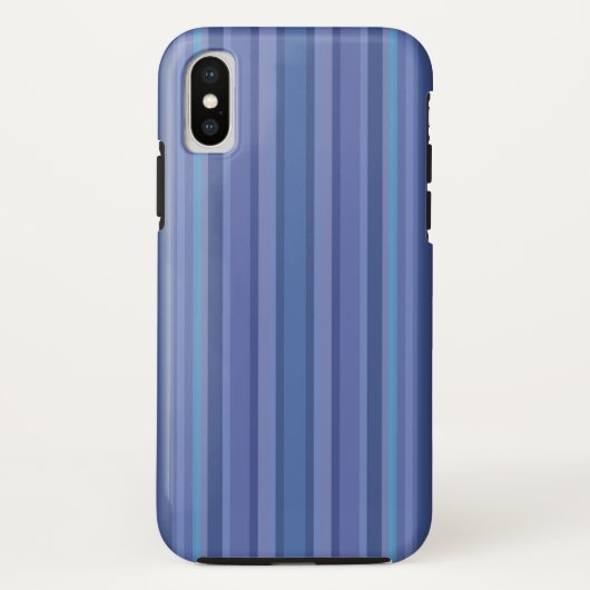 Modern Blue Lila Stripe iPhone Case-Mate iPhone Hülle (Rückseite)