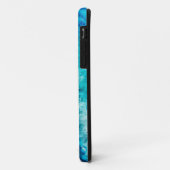 Modern Blue Marble Agate Case-Mate iPhone Hülle (Hinten/Links)