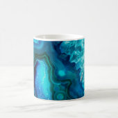 Modern Blue Marble Agate Kaffeetasse (Mittel)
