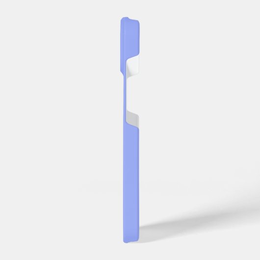 Modern Blue Monogram, Initial Script Name iPhone Hülle (Linke Seite)