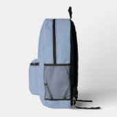 Modern Blue Monogram Name Bedruckter Rucksack (Rechts)