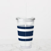 Modern Blue Name Script Acryltrinkbecher (Rechts)