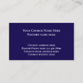 Modern Blue Nebula John 3:16 Bible Scripture Visitenkarte (Rückseite)