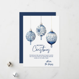 Modern Blue Nordic Style Ornamente Weihnachten