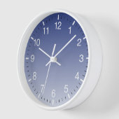 Modern Blue Ombre Uhr (Winkel)