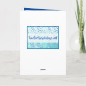 Modern Blue Personalisiert Happy Birthday Nephew Karte (Rückseite)