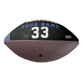 Modern Blue Player Name Nummer 2 Foto Collage Football (Gedreht 270)