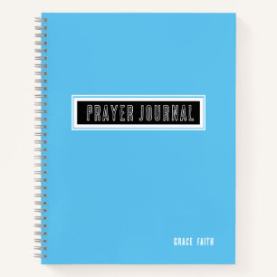 Modern Blue Prayer Journal Notizblock