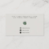 Modern Blue Psychedelic Pop Media Insert Visitenkarte (Rückseite)