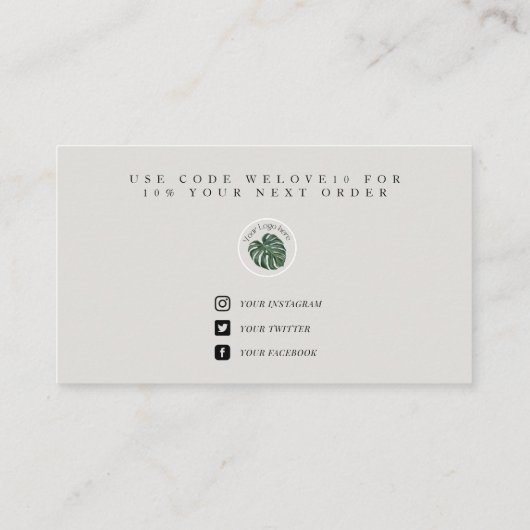 Modern Blue Psychedelic Pop Media Insert Visitenkarte (Rückseite)