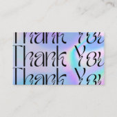 Modern Blue Psychedelic Pop Media Insert Visitenkarte (Vorderseite)