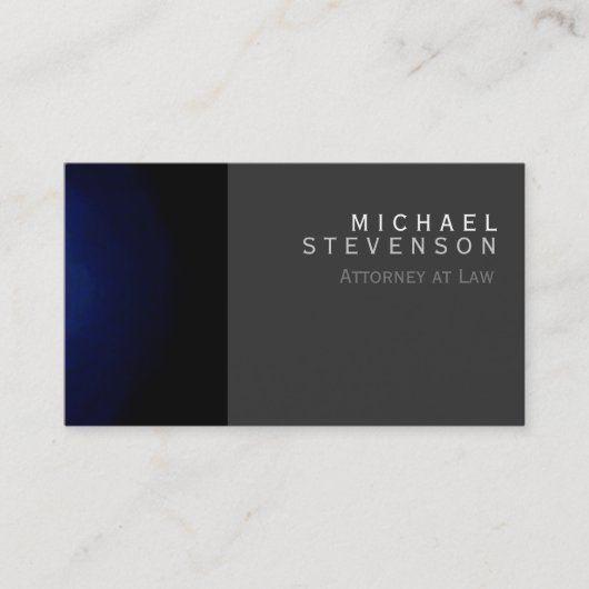 Modern Blue Red Attorney at Law Business Card Visitenkarte (Vorderseite)