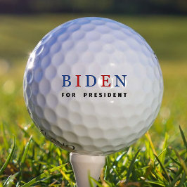 Modern Blue Red Joe Biden für Präsident Golfball