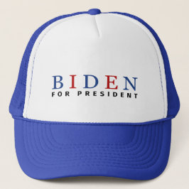 Modern Blue Red Joe Biden für Präsident Truckerkappe