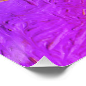 Modern Blue Red Lila Pink Yellow Abstrakte Kunst Poster (Ecke)