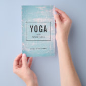 Modern Blue Rose Scratches Yoga Instructor Flyer (Handgriff)