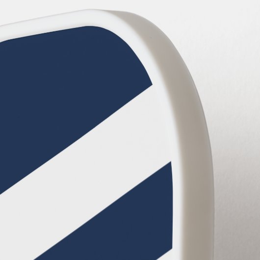 Modern Blue Script Name Pickleball Schläger (Linke Seite)