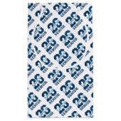 Modern Blue SENIOR Graduation Kleine Geschenktüte (Rückseite)