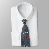 Modern Blue Skeleton Scuba Divers Necktie Krawatte (Gebunden)