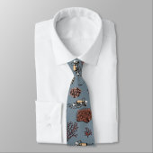 Modern Blue Skeleton Scuba Divers Necktie Krawatte (Gebunden)